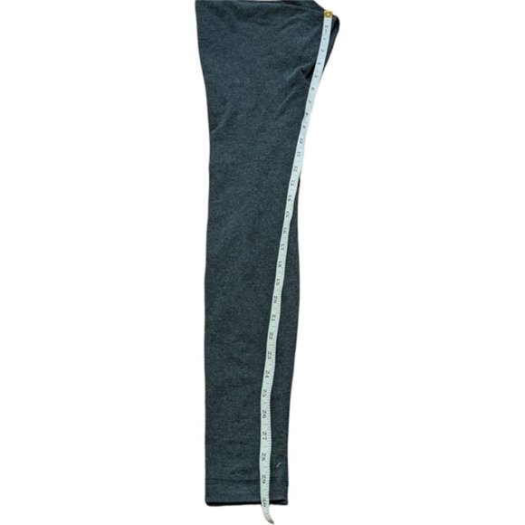 Lululemon Wunder Under Pant (Roll Down) Heathered Black - Picture 8 of 9